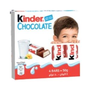 Barres Chocolatées 4 bars 50g-kinder chocolate