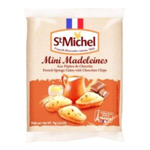 Mini Madelenes Aux Pépites de Chocolat 75g-St Michel