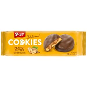 Cookies Fourrage Beurre de Cacahuète & Chocolat 130g-Bergen
