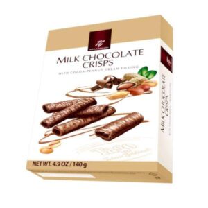 Crisps Biscuit Chocolat Fourrés aux Noisettes 140g-Tago
