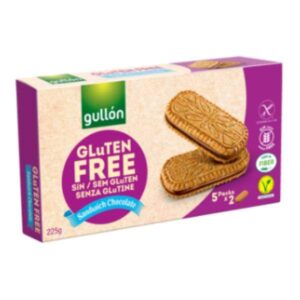 Sandwich Biscuit au Chocolat Sans Gluten 225g-Gullón