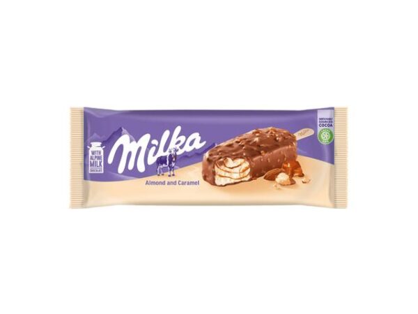 Glace Milka Bâtonnet Amandes & Caramel 90ml