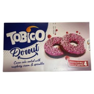 Donut Cacaoté Framboise Pack 4 unités-Tobigo