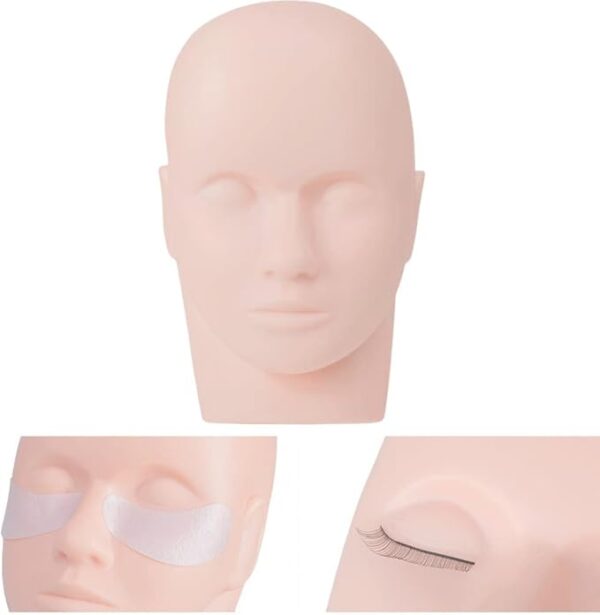 Tête de mannequin en silicone
